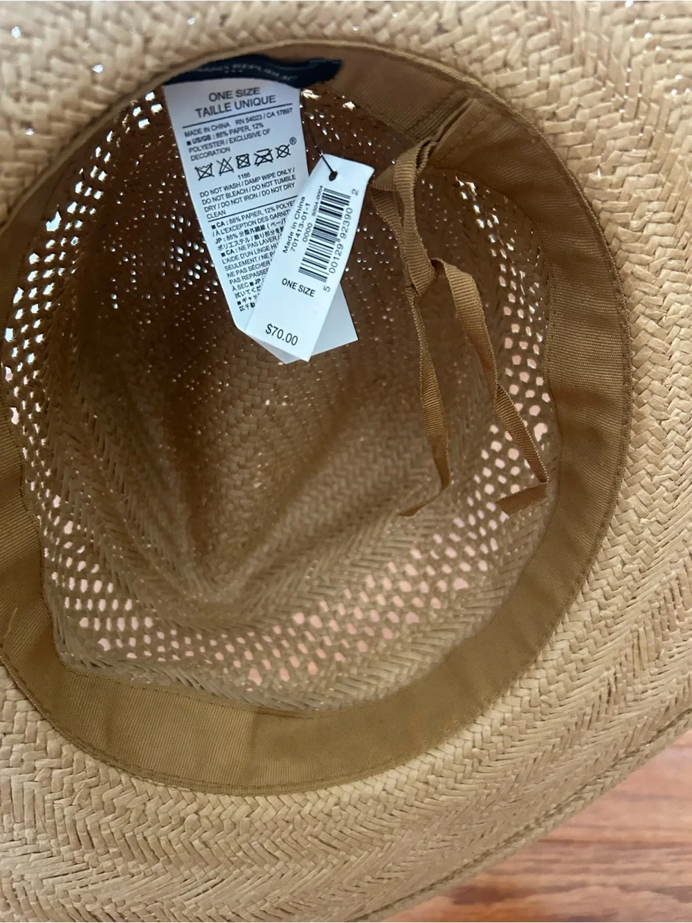 Banana Republic Fedora Hat - Natural